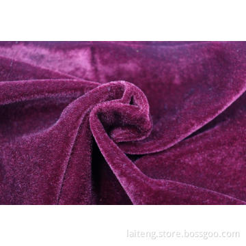 Günstige Custom Dress Textilien Polyester Spandex Veloursgewebe